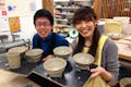 ブライダルプランでは、制作した陶器にオリジナルメッセージをいれることができます。