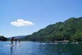 「ダム湖100選」にも選ばれた赤谷湖。美しい眺めが魅力です。