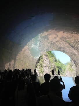 清津峡渓谷トンネルに投稿された画像（2024/4/28）