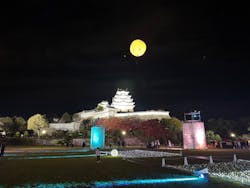 姫路城ライトアップイベント 鏡花水月 @姫路城三の丸広場に投稿された画像(2024/12/12)