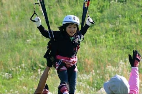 【大阪・舞洲パラグライダー】「空を飛びたい」が実現！お子様の為の パラグライダー体験