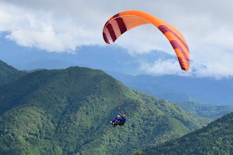 【タンデム】標高630mの岩屋山上空からテイクオフ★本格的に飛んでみたい！