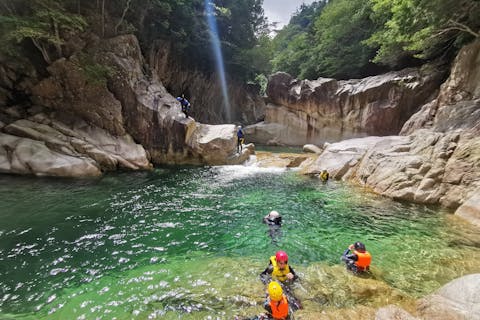 【滋賀・神埼川・キャニオニング】遊びポイント最多！しっかり楽しめる神崎川キャニオニング★写真プレゼント【10:00スタート】