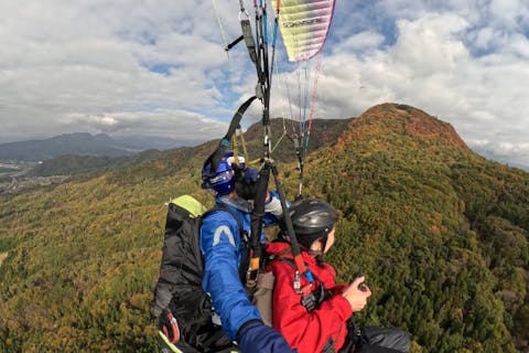 【群馬・みなかみ・パラグライダー】プロのパイロットと一緒に飛ぶ、タンデムフライト！
