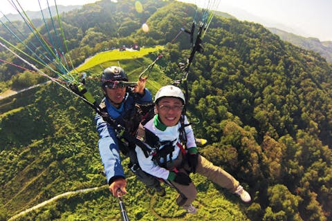 【長野・白馬・パラグライダー】冬でもタンデムフライト！2人乗り観光フライトプラン