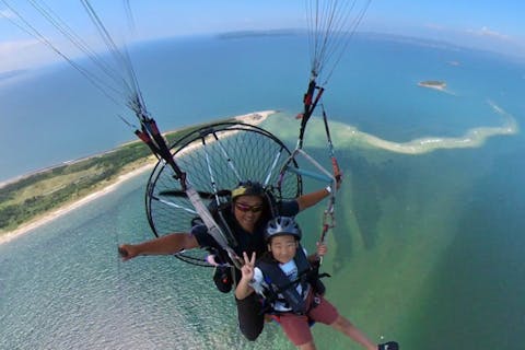 【モーターパラグライダー・千葉】東京湾一望！絶景スポットで空の旅★ベテラン講師が安全安心サポート！都心から車で約1時間！！最寄り駅まで送迎可♪