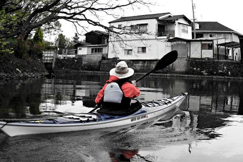 【萩の城下町をパドルウォーキング・半日コース】城下町・萩をカヤックでぶらり♪歩いて散策も！
