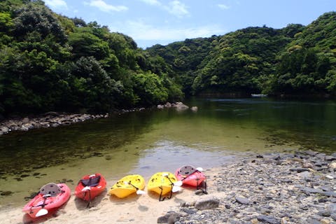 【屋久島・リバーカヤック】白谷雲水峡「苔むす森」＆安房川リバーカヤック｜山と川の人気スポットを1日で巡る贅沢コンボツアー