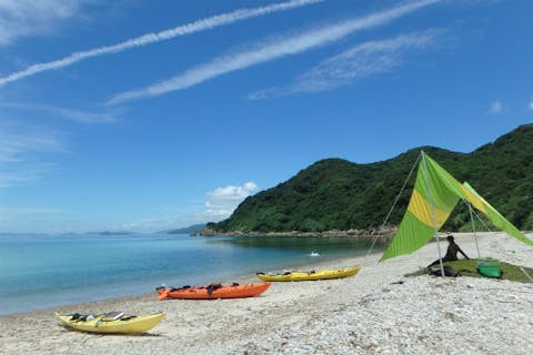 【シーカヤック1日ツアー】スノーケリングや島ハイクも楽しめる贅沢時間！瀬戸内海を満喫★ドリンク付き