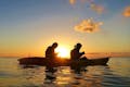 美しい東シナ海の夕日。カップルに大人気のツアーです！