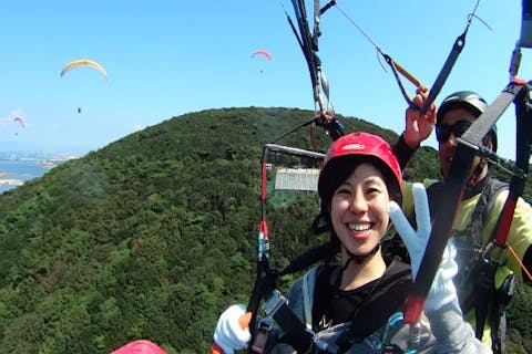 【愛知・岡崎・パラグライダー】鳥になった気分で、大空へ飛び立とう！タンデムフライト