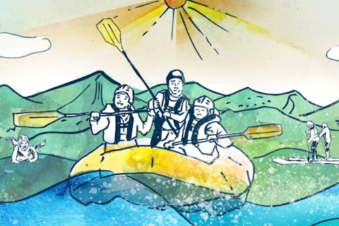 「好みに合わせてあなただけの体験を。」オーダーメイド ラフティング（限定18歳以上）