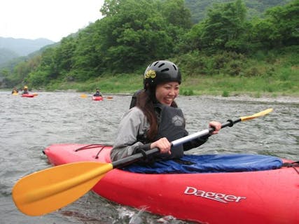 【埼玉・秩父長瀞・1日・カヤック】流れが穏やかな荒川で、ゆったり川下り。1日カヤックプラン