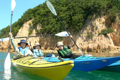 【広島・1日・カヤック】ランチ付カヤックツアー！癒しの海上散歩に出かけましょう★写真プレゼント