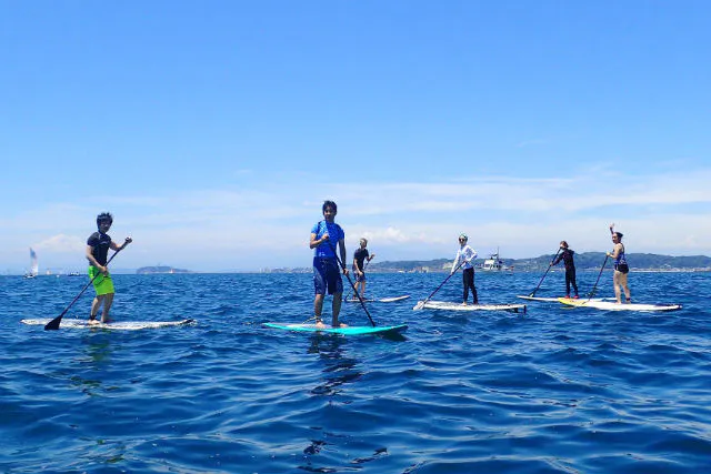 神奈川・逗子・SUP】初めての方でも安心して楽しめる！景色を見ながら