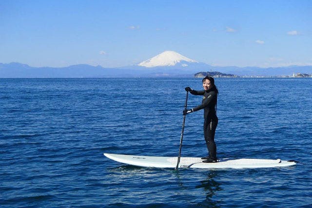 神奈川・逗子・SUP】初めての方でも安心して楽しめる！景色を見ながら