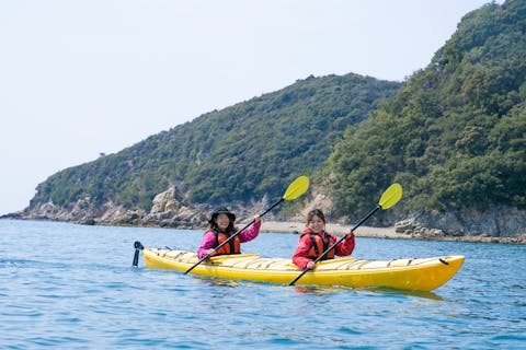 【兵庫・たつの市】シーカヤック・無人島体験ツアー（150分）