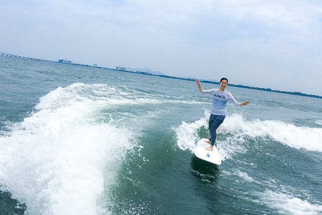 【滋賀・琵琶湖・サーフィン】ウェイクサーフィン体験！（90分）