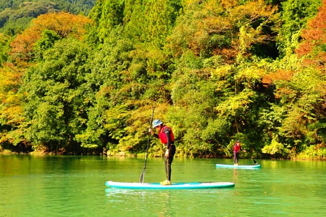 【埼玉/長瀞】玉淀湖レンタルSUP◆小学3年生～駅から徒歩3分！レンタルで気軽にSUP体験！おだやかな湖でのんびり自由に水上散歩☆
