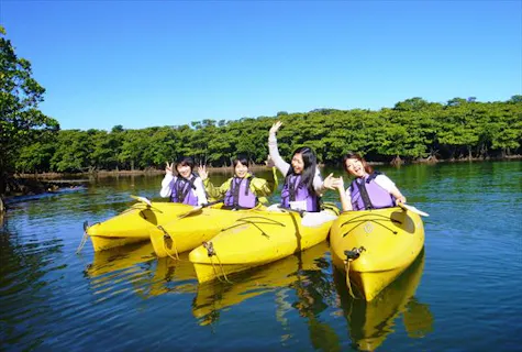 【沖縄・西表島・カヌー】75歳までOK！由布島観光&野生生物保護センター＆マングローブカヌー（一日／写真データ無料）