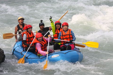 1日・球磨川ラフティングツアー（BBQ・温泉・写真データ付）