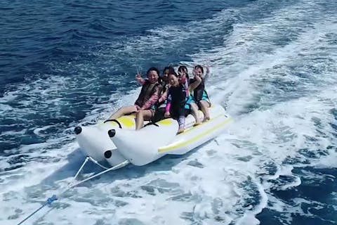 【沖縄・慶良間諸島・シュノーケリング】那覇出発！ケラマブルーの海でマリンスポーツ2種&シュノーケリング