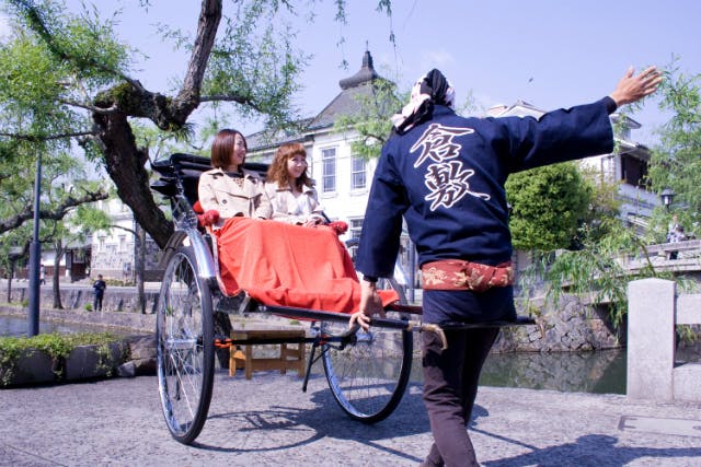 【岡山・倉敷・人力車・60分貸切】江戸時代から続く、まちの美観を堪能。人力車で風情ある旅路を