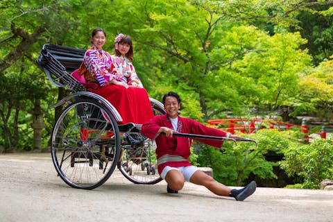 【広島・宮島】世界遺産宮島の三社参り！神秘の120分コース◆人力車◆