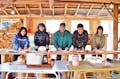 北海道産小麦粉「はるゆたか」を使ったこだわりの生地です。