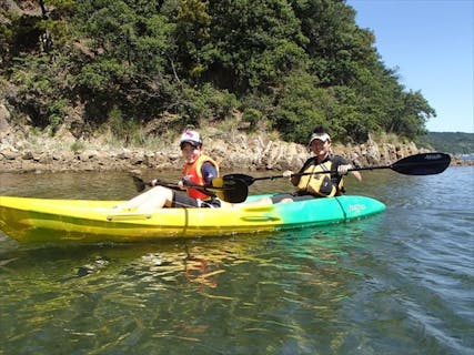 【半日・約3時間】潮風感じる、小鳴門海峡ウチノ海周辺半日カヤック＆バイクツアー