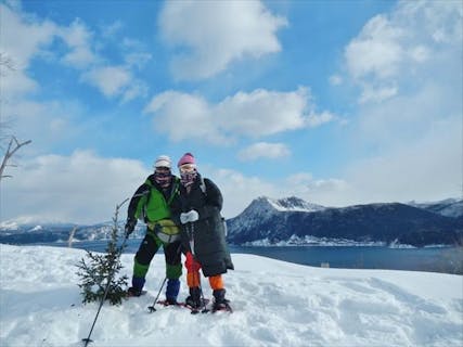 【北海道・釧路・スノートレッキング】雪景色にうっとり。冬の摩周湖外輪山に出かけよう！