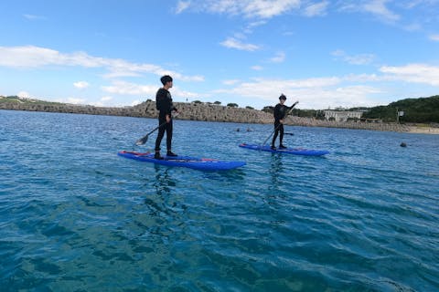 ＜1組限定貸切＞【沖縄本島・恩納村・SUP】パドルボード・シュノーケル・ピクニックの欲張りプラン！（写真&動画プレゼント）