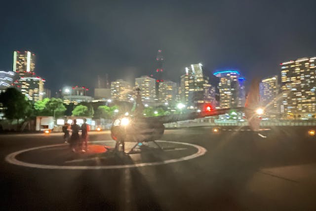 【横浜・みなとみらいヘリポート発】最大3名様まで　街なかヘリポート離陸の10分間