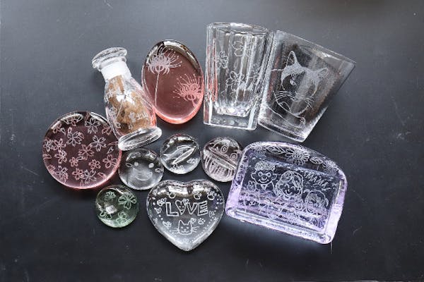 浅草駅から徒歩6分！】ガラスの彫刻体験でオリジナルアイテムを作ろう