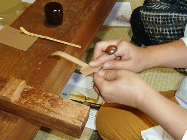 【茶杓作り体験】職人が教える、自分だけの茶杓作り（茶席でのお抹茶・お菓子つき）