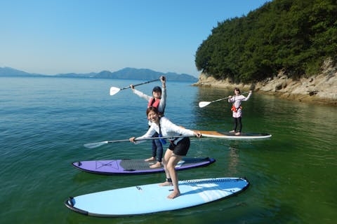 広島・尾道市・半日】初心者におすすめ！尾道の離島・百島でSUPに挑戦