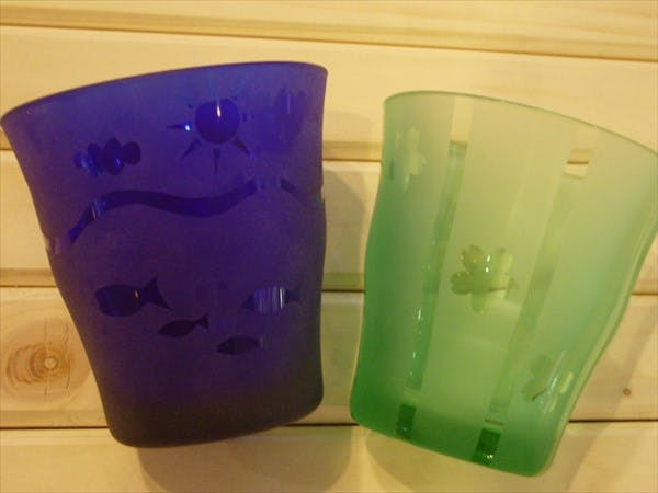 【サンドブラスト体験】ハサミやカッターが使えればOK★ガラス器に自分だけのデザインを！