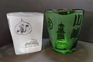 サンドブラスト体験】ハサミやカッターが使えればOK☆ガラス器に自分