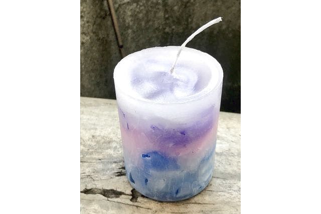 ハンドメイド キャンドル* グラデーション&ボタニカル no.25.03
