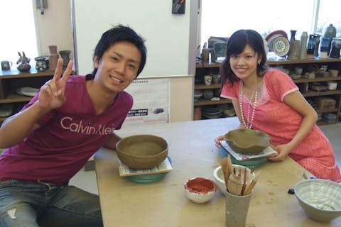 【120分・体験陶芸・手びねり】絵付けまで楽しめます！体験陶芸プラン