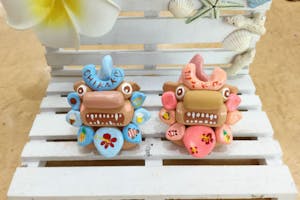 沖縄・シーサー 絵付け】可愛い陶器シーサーに絵付け！自分だけの