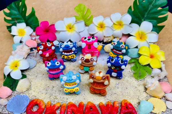 沖縄・シーサー 絵付け】可愛い陶器シーサーに絵付け！自分だけの