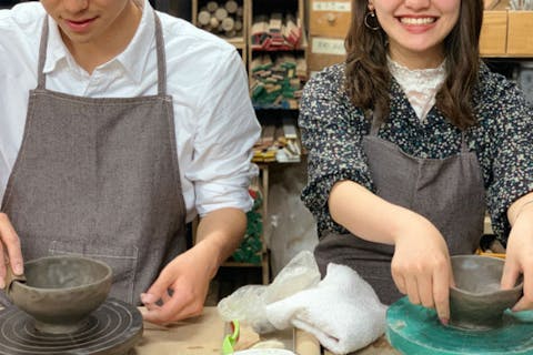 【大阪市・陶芸・ペアプラン】親子やカップルにおすすめ！ペアでチャレンジ陶芸プラン！