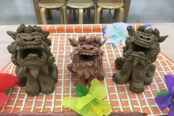 陶器シーサー作り・沖縄】美ら海水族館から車で7分！一家の番犬