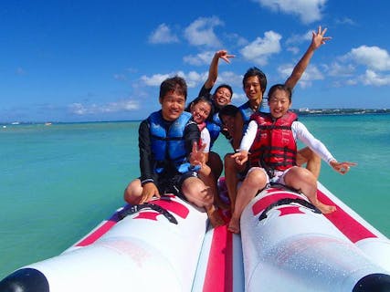 【パラセーリング＆バナナボート10分】6歳からOK！ご家族でも楽しめます☆