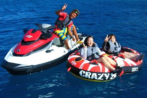 【パラセーリング＆トーイング2点】スリルと爽快感満点！団体様も歓迎します