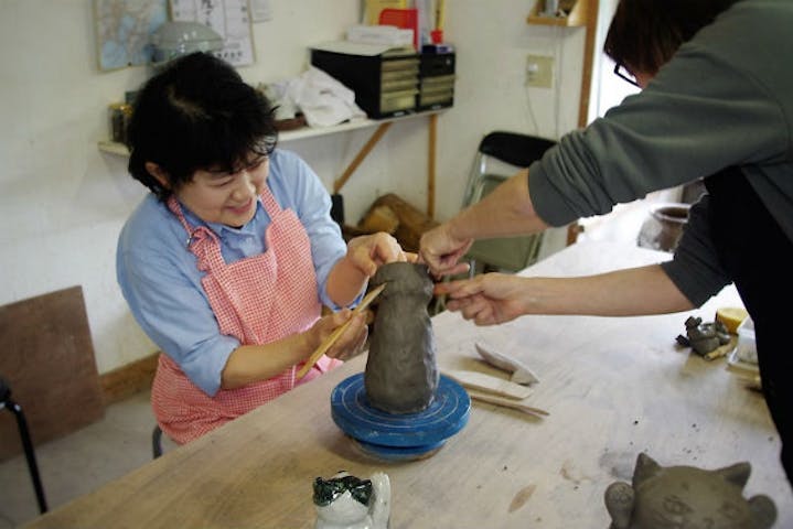 新潟 阿賀野 手びねり あなただけの可愛い作品をつくろう 猫の置物 1個 アソビュー