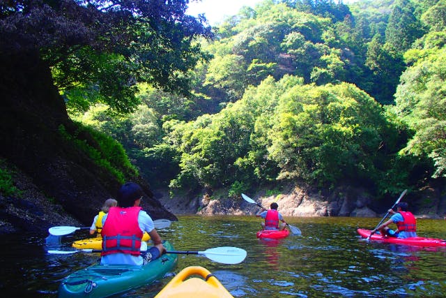 【茨城・那珂川・1日・カヤック】中級者向けプラン！那珂川でカヌーツーリングを楽しもう！
