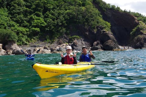 【半日・シーカヤック】お子様連れも安心！自然とひとつになる臨場感を体験