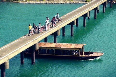 【高知四万十・屋形船・乗合】屋形船から四万十川の自然を堪能！60分遊覧コース